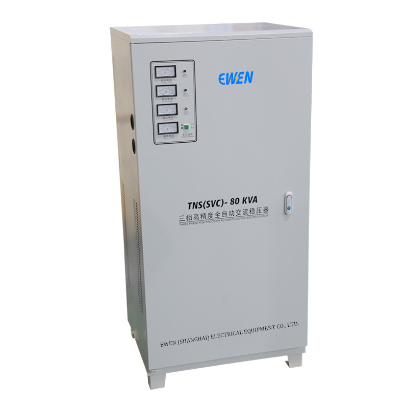 80KVA 3相産業用電圧安定器 自動電圧調節器 380VAC 400VAC 伺服モーター