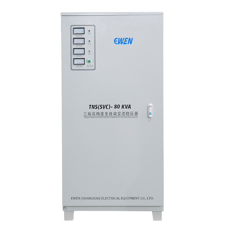 80KVA 3相産業用電圧安定器 自動電圧調節器 380VAC 400VAC 伺服モーター