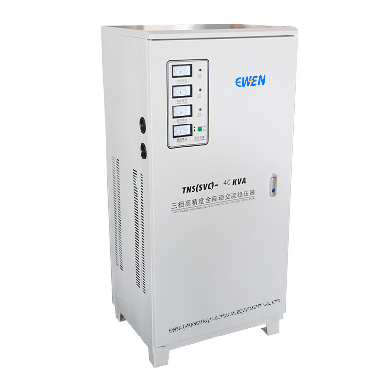 工場販売 三相電圧安定器 40KVA 3相セルボ AVR 自動電圧調節器 380V 415V 400V