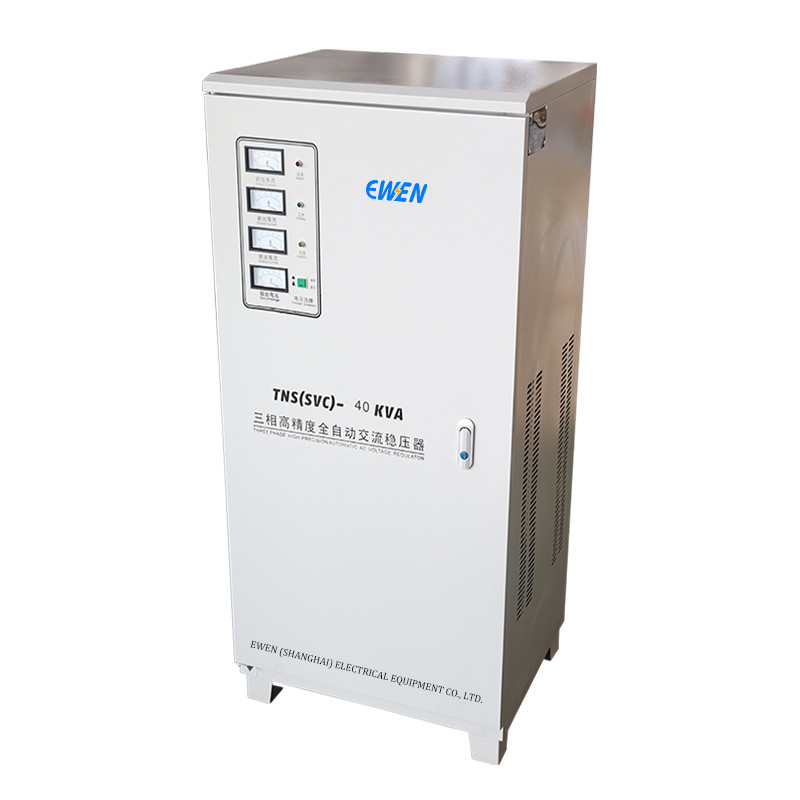 工場販売 三相電圧安定器 40KVA 3相セルボ AVR 自動電圧調節器 380V 415V 400V