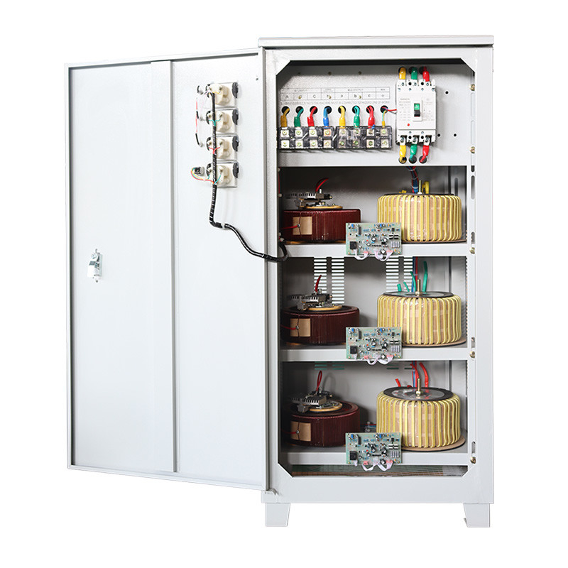 工場販売 三相電圧安定器 40KVA 3相セルボ AVR 自動電圧調節器 380V 415V 400V