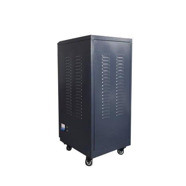 黒いEncclosureの単一フェーズの電圧安定装置30KVAの電圧安定器220v AC