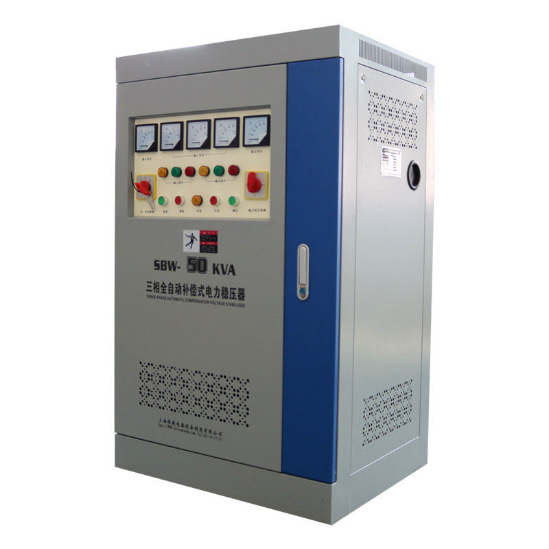380V銅のコラムとの産業ソリッド ステート電圧安定装置50KVA 50Hz 60Hz